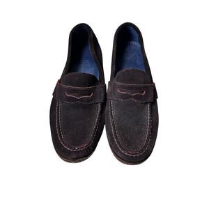 COLE HAAN/NIKE AIR Brown Suede Penny Loafers, size Men's 8.5